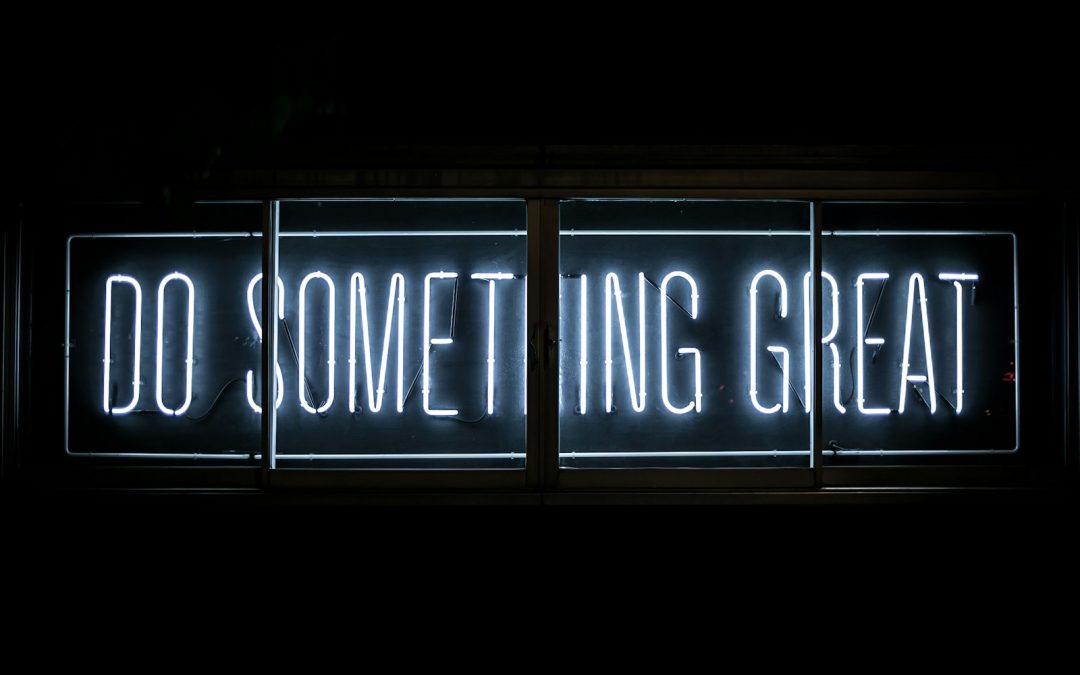 Do Something Great neon sign